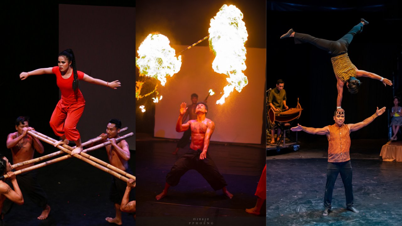 Feel the rhythm of Cambodia pulse through every act at Phare, The Cambodian Circus, as music and movement become one