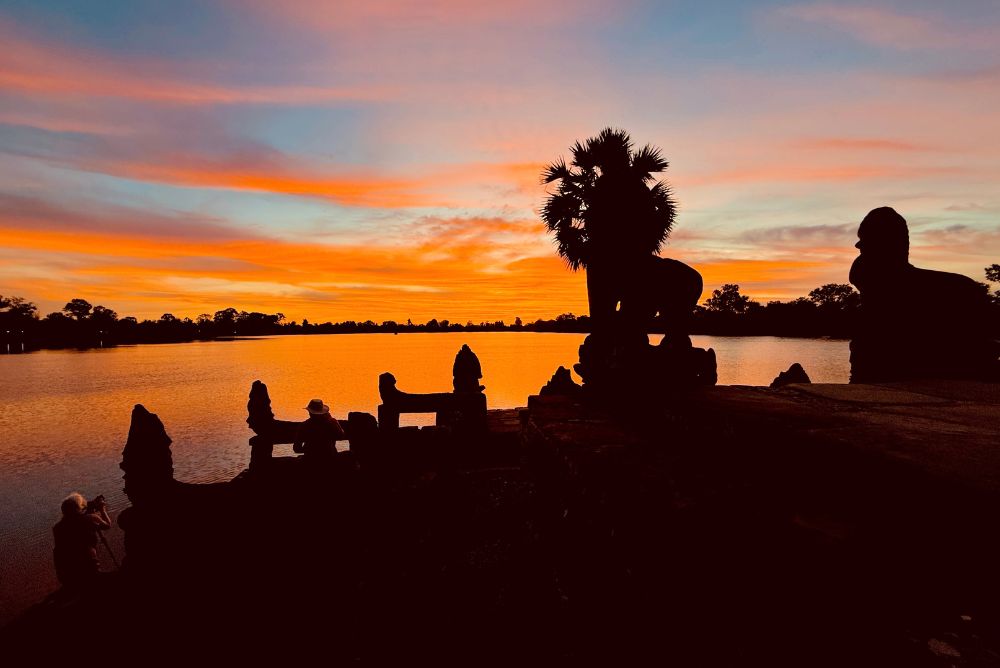 Local Khmer Breakfast and Iced Coffee Stall by Srah Srang After Sunrise