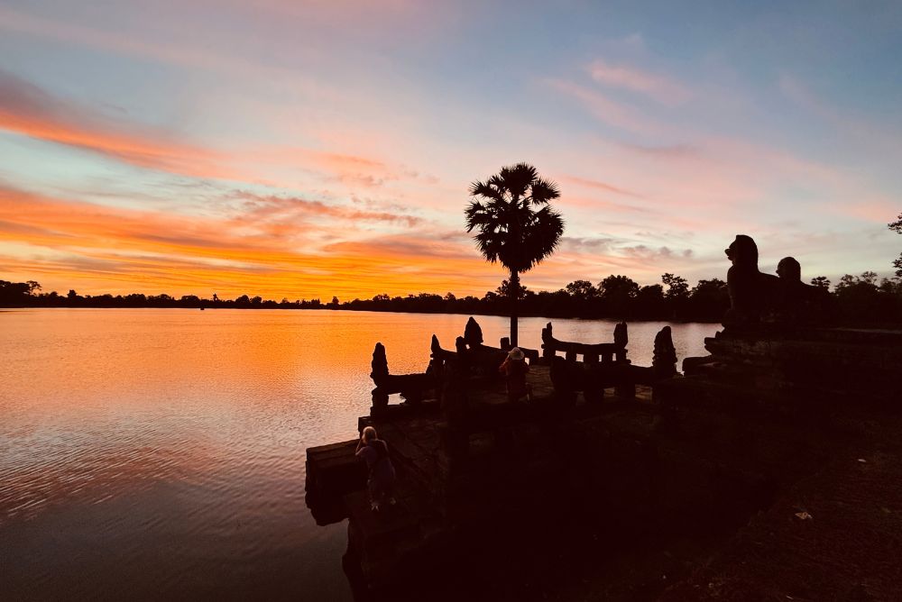 Srah Srang Water in Soft Morning Light After Sunrise